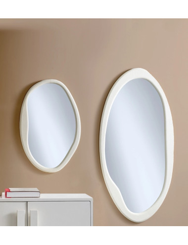 WHITE LITTLE MIRROR MDF/PVC | Brandani