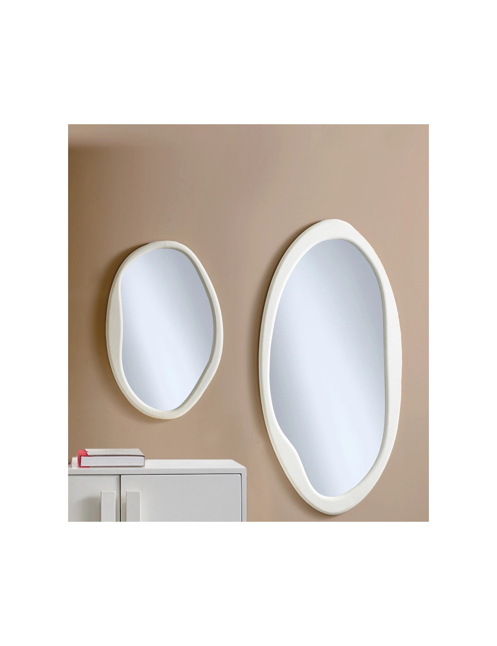 WHITE LITTLE MIRROR MDF/PVC | Brandani