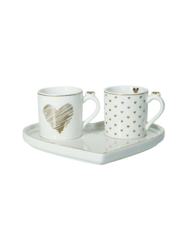 TETE A TETE AMORE MIO RIGHE NEW BONE CHINA | Brandani