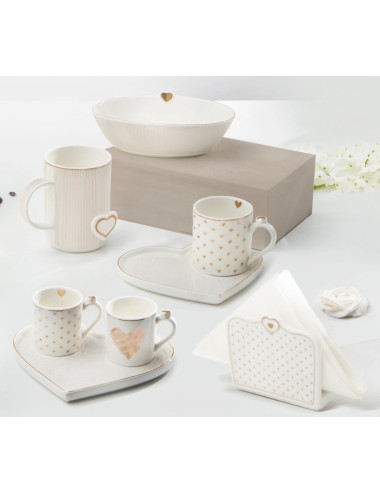 TETE A TETE AMORE MIO RIGHE NEW BONE CHINA | Brandani