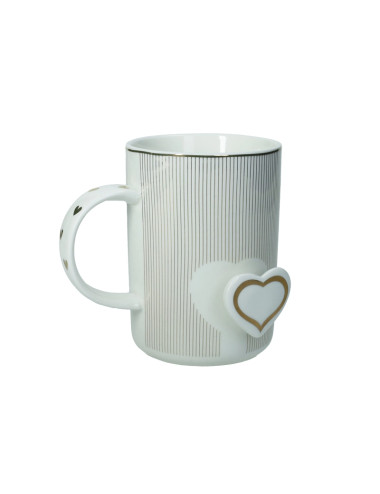 MUG AMORE MIO RIGHE NEW BONE CHINA | Brandani