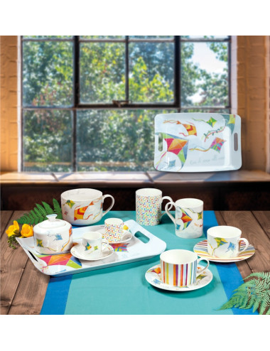 TAZZINA CAFFE' ARIA SET 2 PZ NEW BONE CHINA  | Brandani