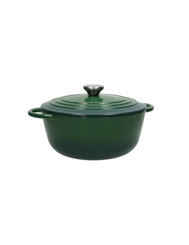 CASSERUOLA COCOTTE VERDE GHISA SMALTATA 4 LT | Brandani