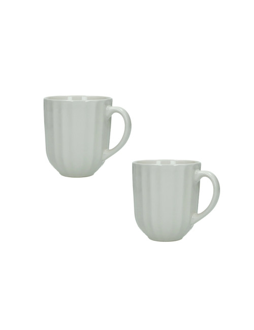 MUG CALIPSO AVORIO SET 2 PZ STONEWARE | Brandani