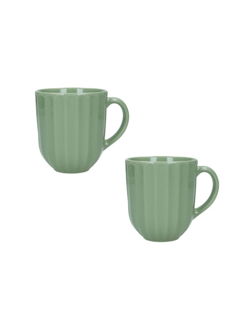 MUG CALIPSO SALVIA SET 2 PZ STONEWARE | Brandani