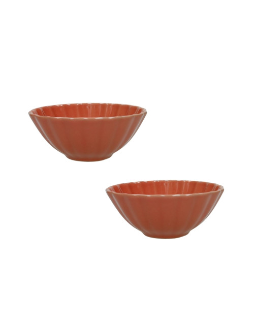 CIOTOLA CALIPSO ARANCIONE SET 2 PZ STONEWARE | Brandani