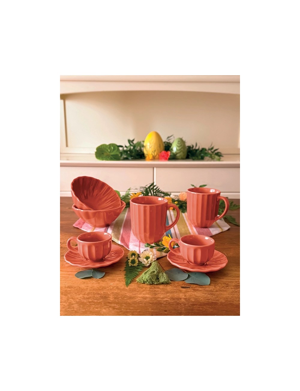 MUG CALIPSO ARANCIONE SET 2 PZ STONEWARE | Brandani