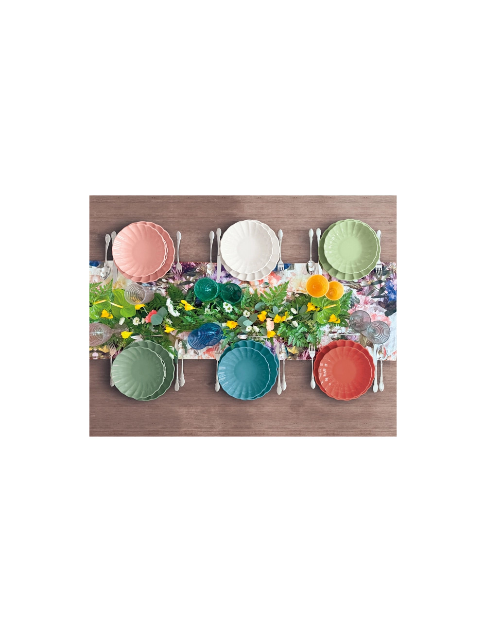 PIATTO PIANO CALIPSO AVIO STONEWARE | Brandani