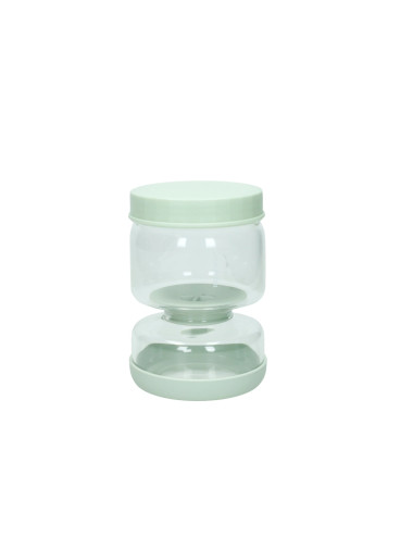 CONTAINER SCOLA E SERVI GREEN GLASS/SILICON/PP | Brandani