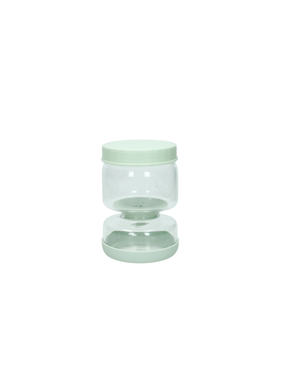 CONTENITORE SCOLA E SERVI VERDE SALVIA VETRO/SILICONE/PP | Brandani