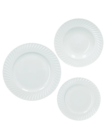 TAVOLA 18 PZ CANETE' NEW BONE CHINA | Brandani
