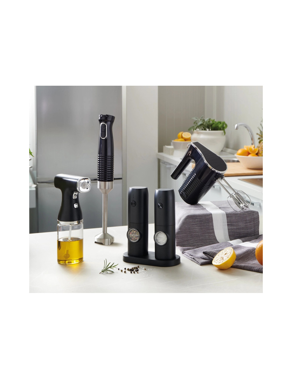 MACINA SALE/PEPE ELETTRICO RICARICABILE C/SUPPORTO SET 2PZ | Brandani MACINA SALE/PEPE ELETTRICO RICARICABILE C/SUPPORTO SET 2PZ | Brandani