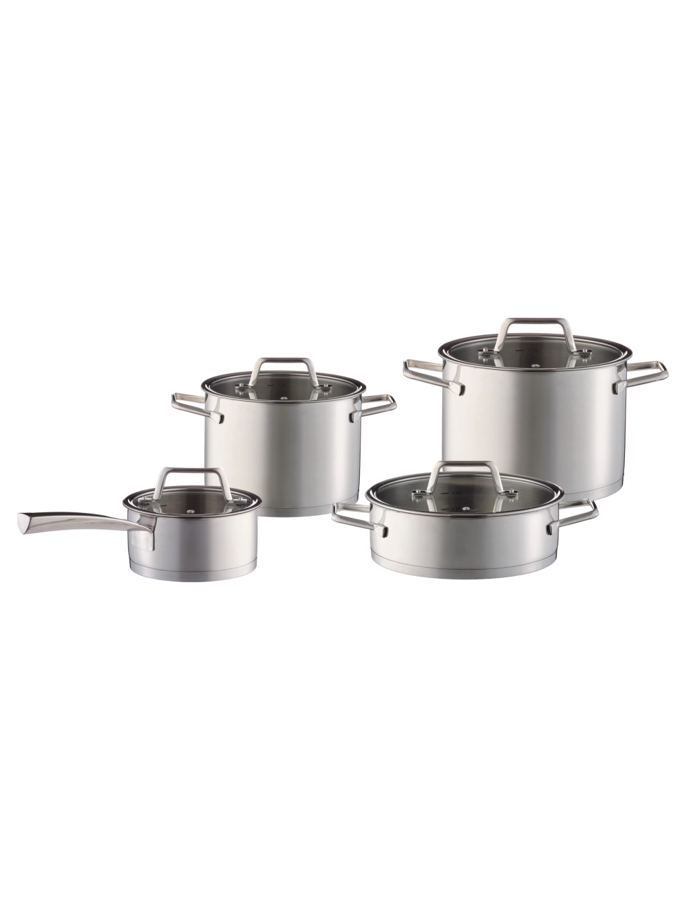 BATTERIA DI PENTOLE FREE SET 8 PZ INOX | Brandani BATTERIA DI PENTOLE FREE SET 8 PZ INOX | Brandani