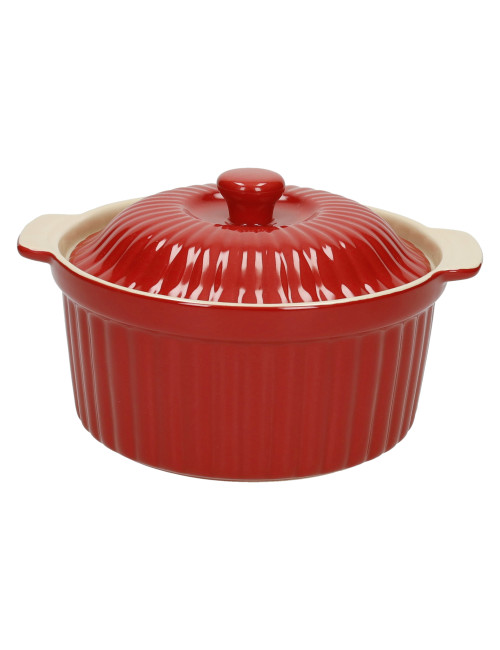 COCOTTE ROSSA C/COPERCHIO CERAMICA | Brandani