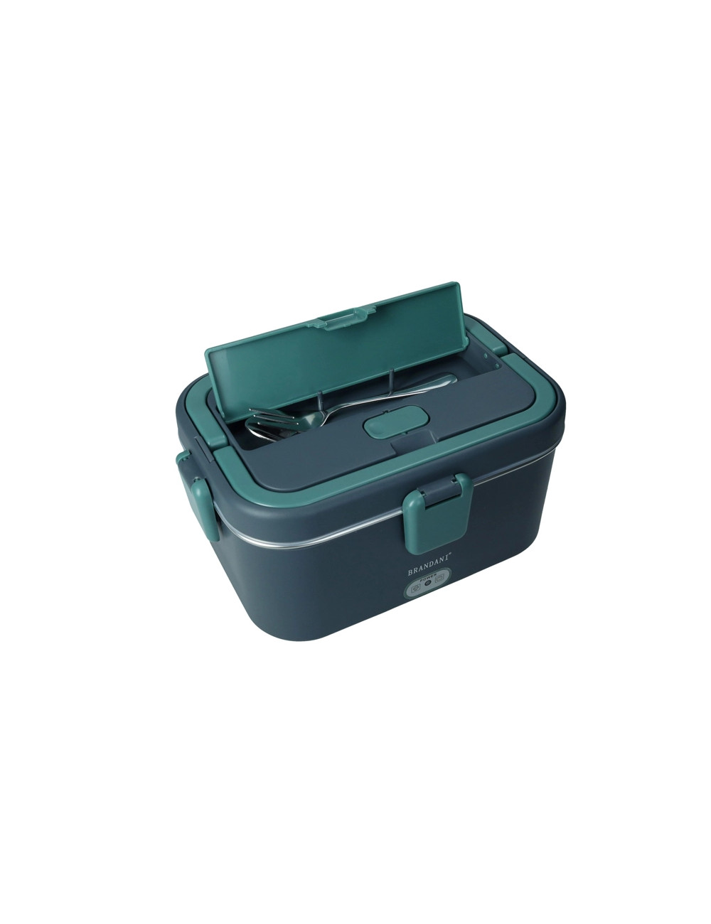 LUNCH BOX TERMICA BLU/VERDE PETROLIO C/POSATE E BORSA CONTE | Brandani