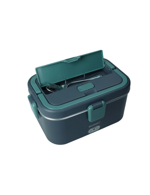 LUNCH BOX TERMICA BLU/VERDE PETROLIO C/POSATE E BORSA CONTE | Brandani