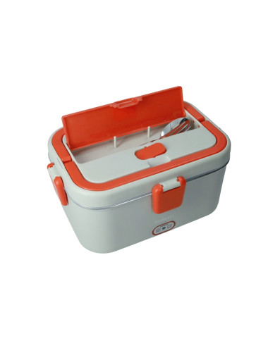 LUNCH BOX TERMICA GRIGIA/ROSSA C/POSATE E BORSA CONTENITORE | Brandani
