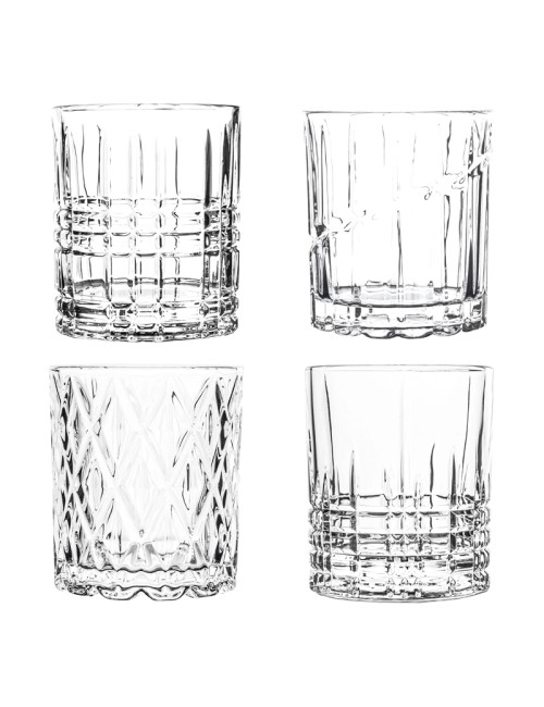 BICCHIERE MULINELLO NEW DECORI ASSORTITI SET 4 PZ VETRO | Brandani