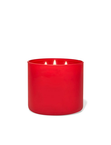 CANDELA PROFUMATA 3 STOPPINI ROSSO CERA DI SOIA ESSENZA ROS | Brandani