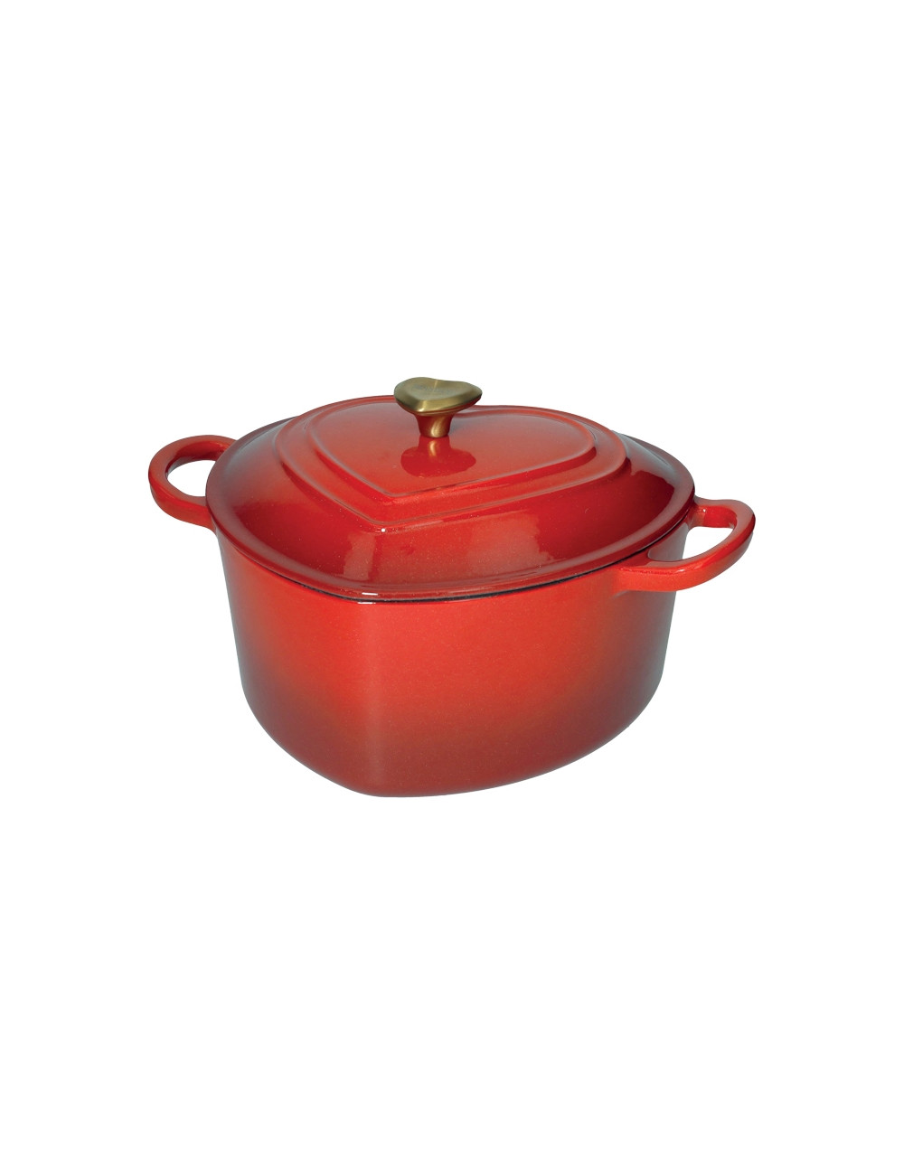 CASSERUOLA CUORE ROSSO GLITTER GHISA SMALTATA 4 LT | Brandani CASSERUOLA CUORE ROSSO GLITTER GHISA SMALTATA 4 LT | Brandani