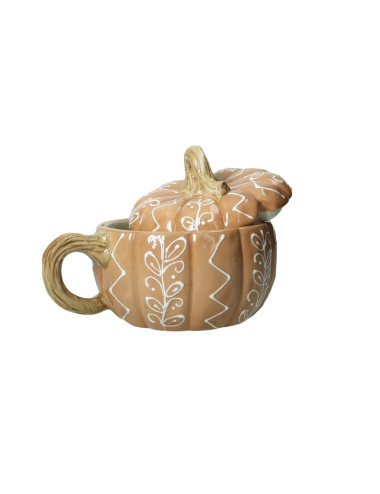 TAZZA ZUCCA ARANCIO C/TAPPO DOLOMITE | Brandani