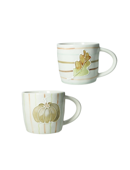 MUG ZUCCA E QUERCIA SET 2 PZ STONEWARE | Brandani