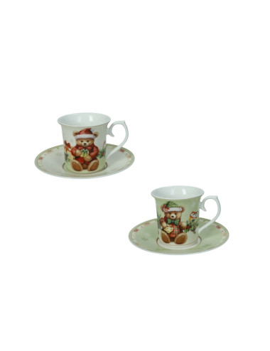 TAZZINA CAFFE' COCCOLE SET 2 PZ NEW BONE CHINA | Brandani