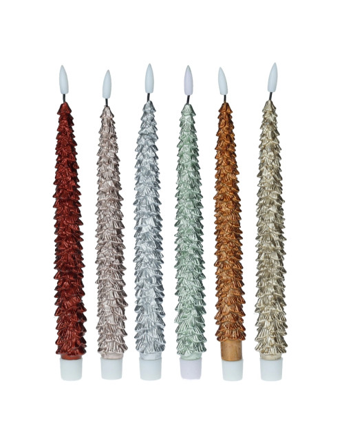 CANDELA LED ENJOY COLORI ASSORTITI DISPLAY PARAFFINA 18 PZ | Brandani