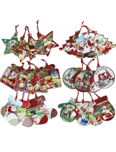 DECORATION CHRISTMAS SOGGETTI E DECORI ASS CERAMICA/SUGHERO | Brandani