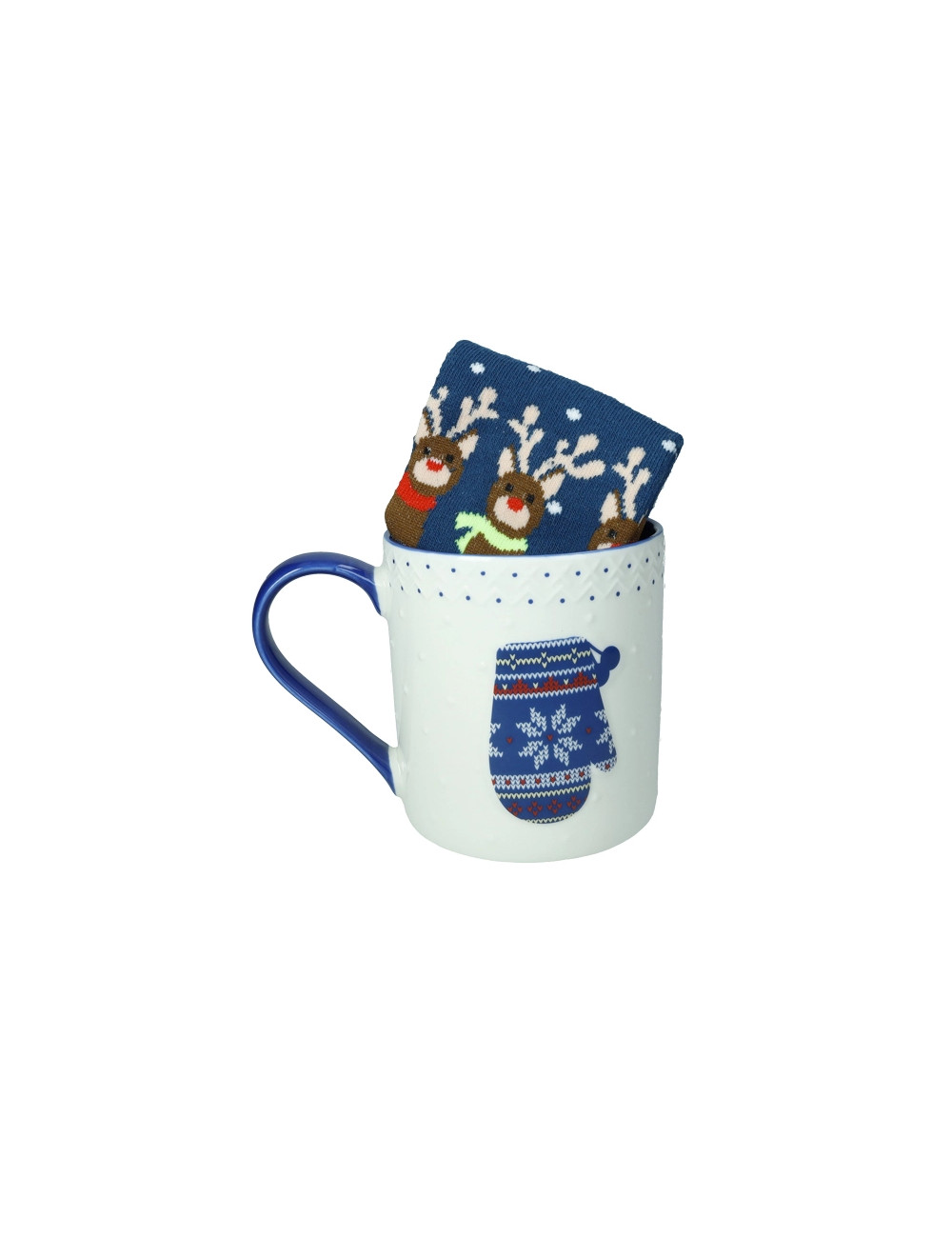 MUG GUANTO NEW BONE CHINA C/CALZINI COTONE | Brandani