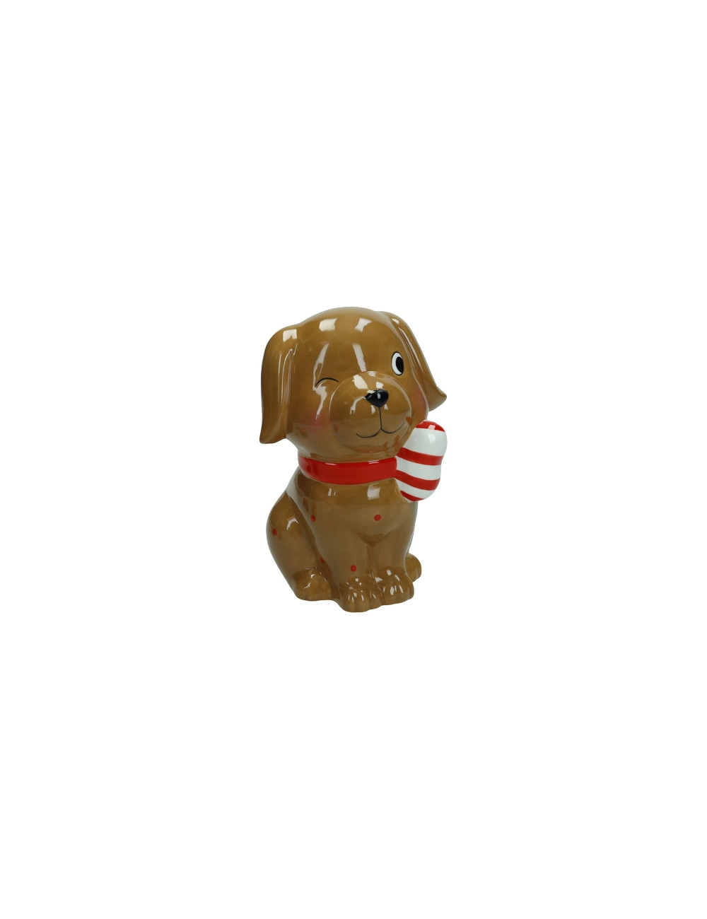 SALVADANAIO CAGNOLINO DI NATALE DOLOMITE | Brandani SALVADANAIO CAGNOLINO DI NATALE DOLOMITE | Brandani