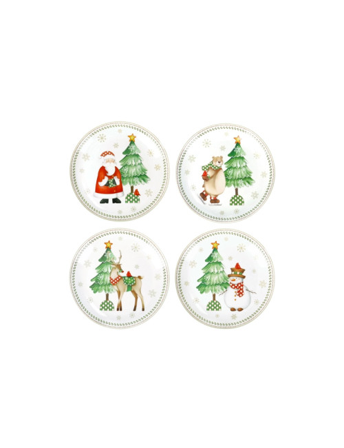 PIATTINO PANE&PASTRY RACCONTI SET 4 PZ PORCELLANA | Brandani