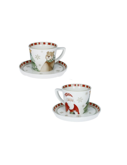 TAZZINA CAFFE' RACCONTI SET 2 PZ NEW BONE CHINA | Brandani