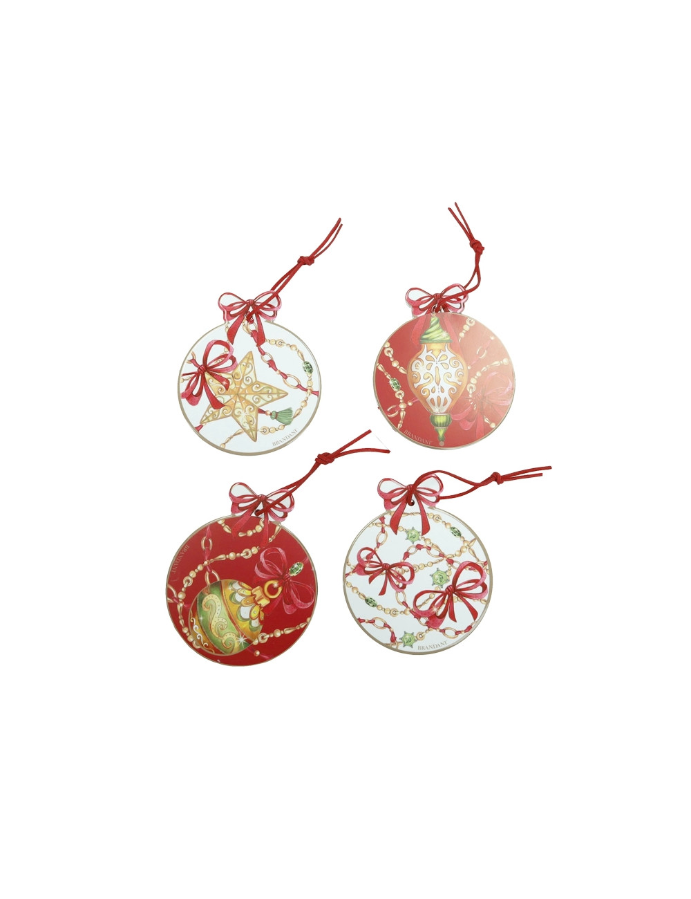 DECORATION GIOCO DI LUCI SET 4 PZ CERAM/SUGHERO | Brandani