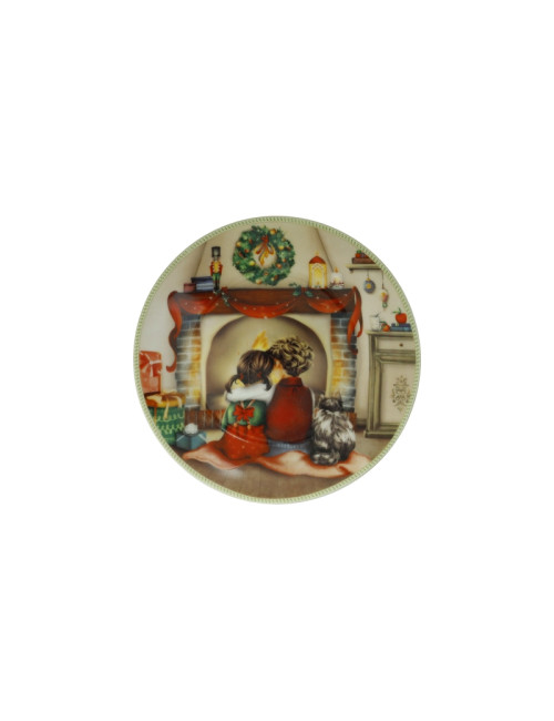 PIATTINO CUCCIOLI (BIMBI CAMINETTO) PORCELLANA | Brandani