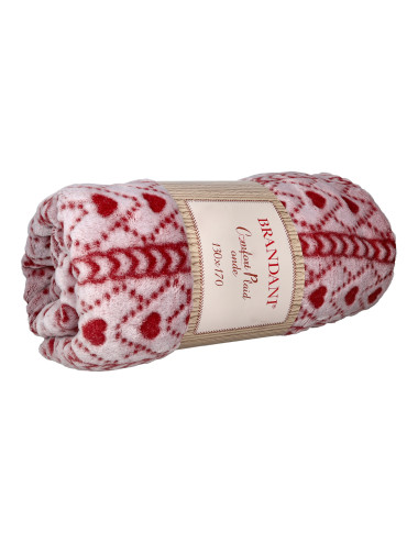 PLAID CUORICINI COLORI ASSORTITI POLIESTERE | Brandani