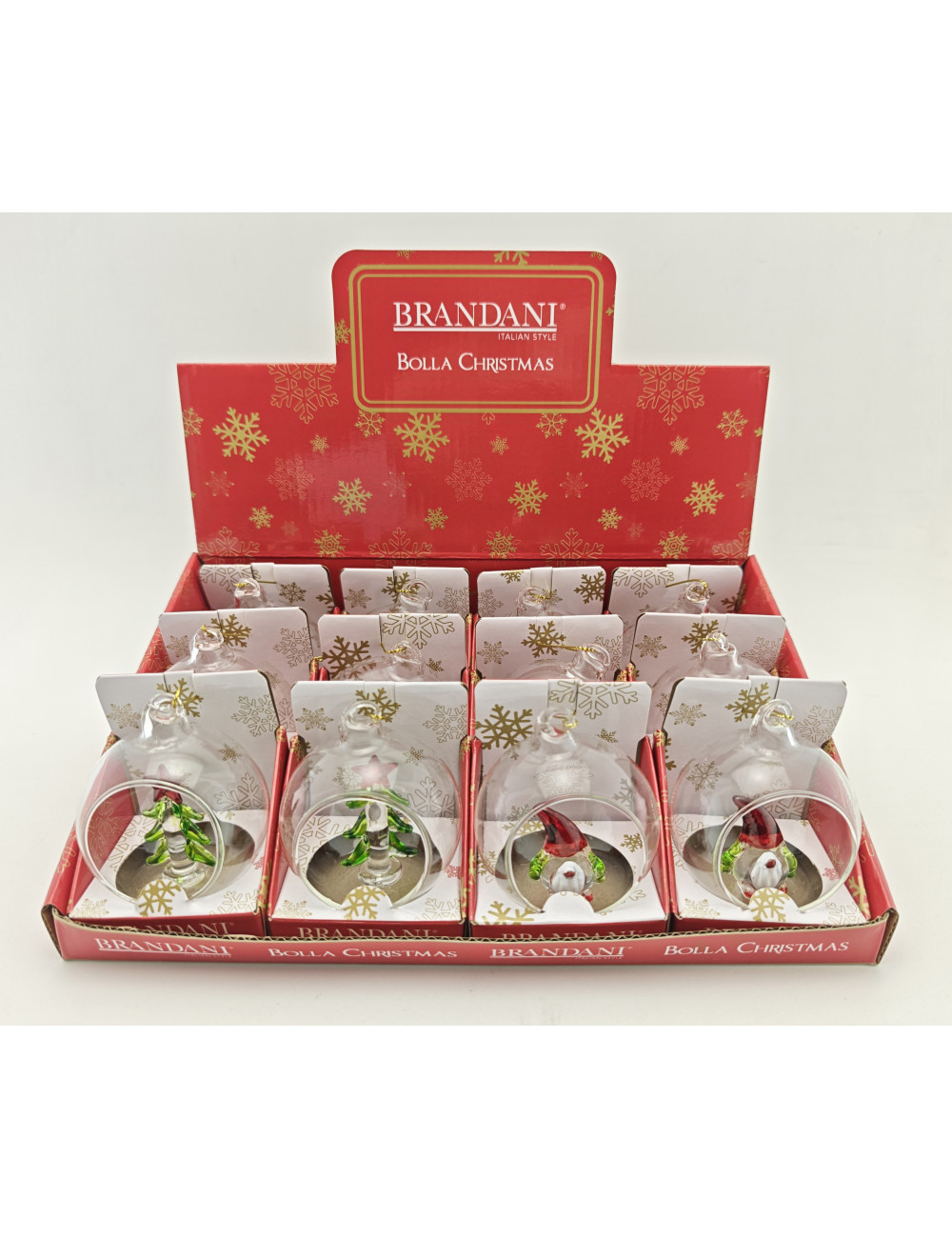 DECORATION PALLINA SOGGETTI ASSORTITI VETRO DISP 12 PZ | Brandani
