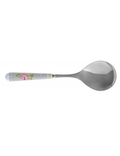 PEONIA STAINLESS STEEL SERVING SPOON WITH CERAMIC HANDLE