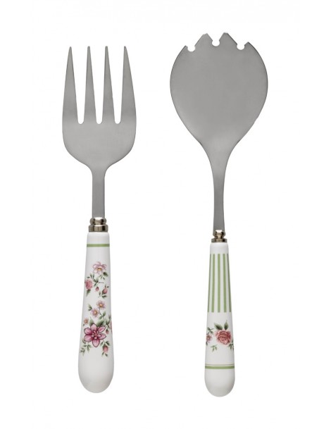 NONNA ROSA 2 PCS SET STAINLESS STEEL SERVERS WITH CERAMIC HANDLE - foto 2