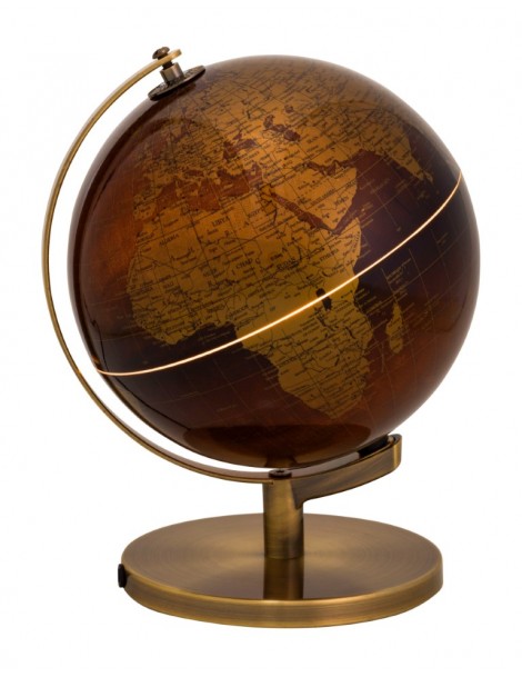 WORLD MAP LAMP BLACKGOLD PPPVCMETAL - on