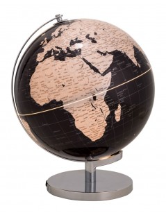 WORLD MAP LAMP BLACKSILVER PPPVCMETAL - on