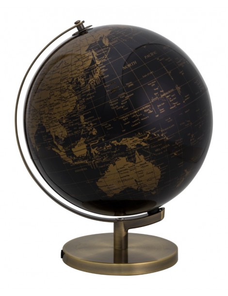 WORLD MAP LAMP BLACKGOLD PPPVCMETAL