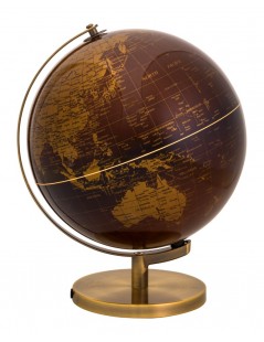WORLD MAP LAMP BLACKGOLD PPPVCMETAL - on