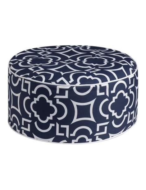 LABYRINTH POLYESTER INFLATABLE POUF