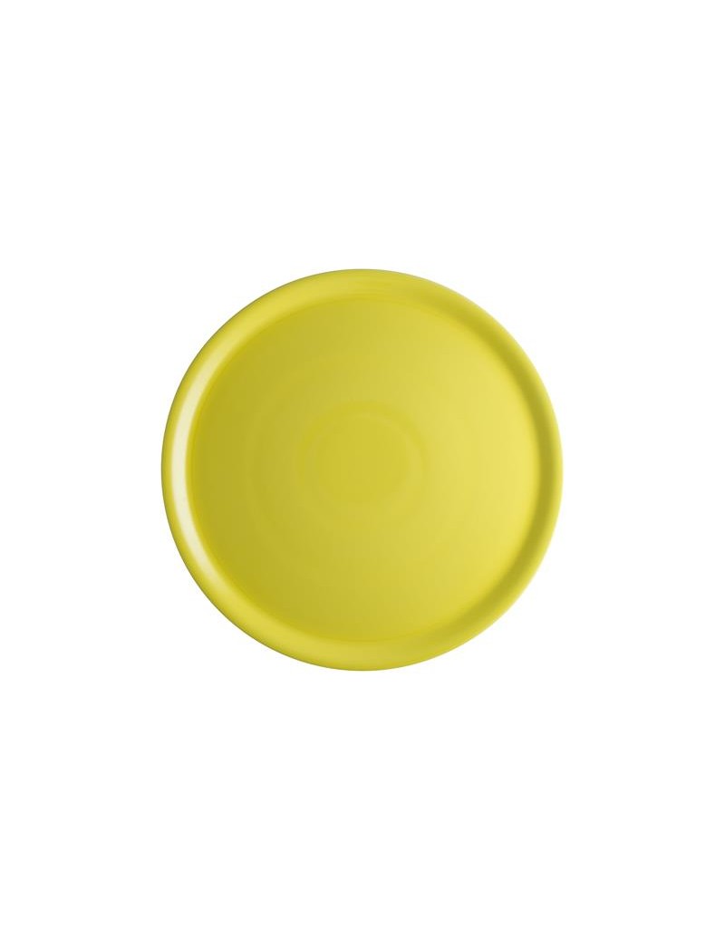 YELLOW PIZZA PLATE PORCELAIN