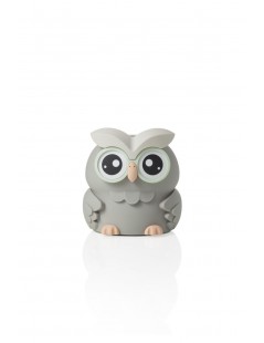 SOFT TOUCH OWL MONEY BOX WCOIN COUNTER SAND ABS - foto 2