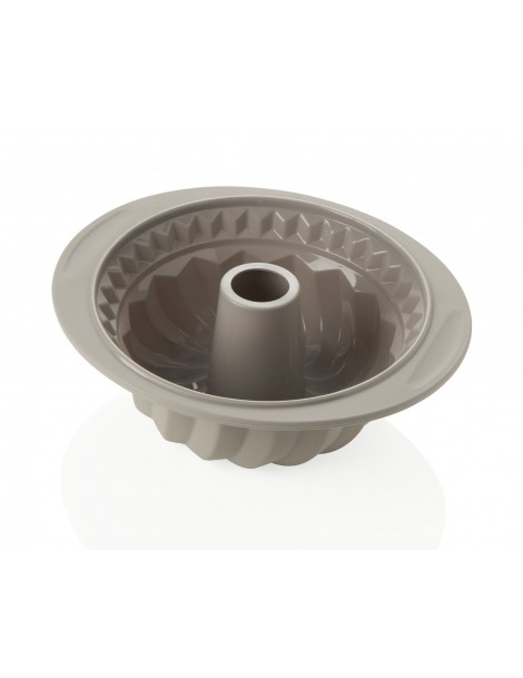GREY SILICONE RING-SHAPED CAKE MOULD