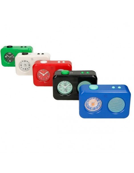 THE VOICE ALARM CLOCK ASSORTED COLOURS ABS
