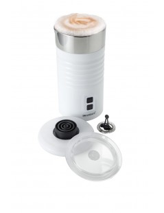 SCHIUMOTTO AUTOMATIC MILK FROTHER AND HEATER WHITE SSTEEL