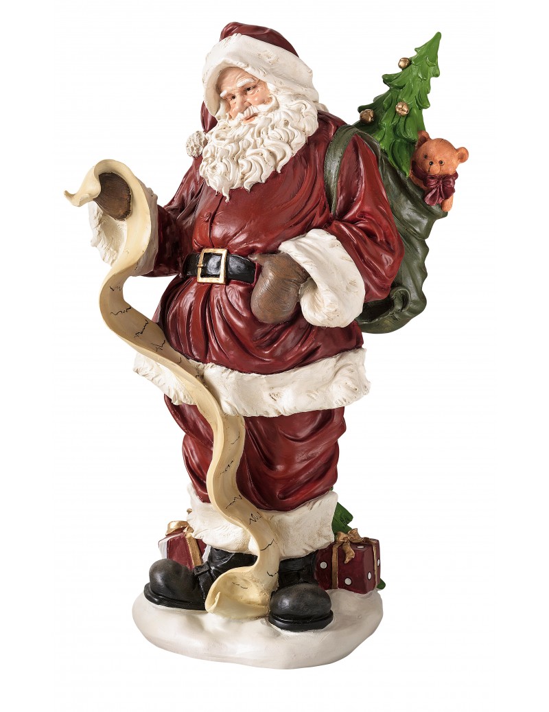 RESIN SANTA CLAUS WITH...